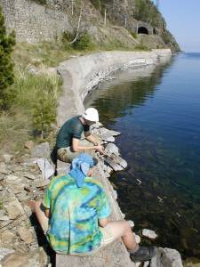 Rybaření u jezera Bajkal 00147